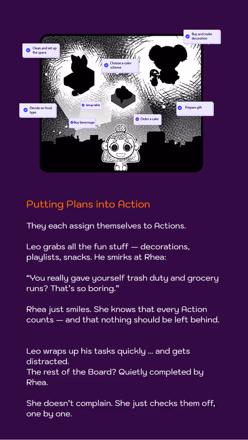 Pick N Doo story frame 4 vertical layout