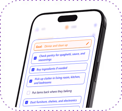 Sample of how voice and AI-powered task creation of Pick N Doo work